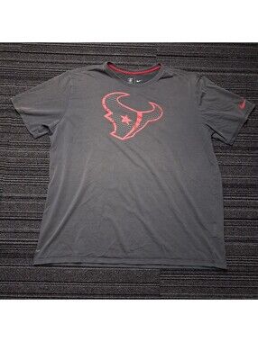 Nike Houston Texans Dri-FIT Athletic Cut T-Shirt Mens XL Gray NFL